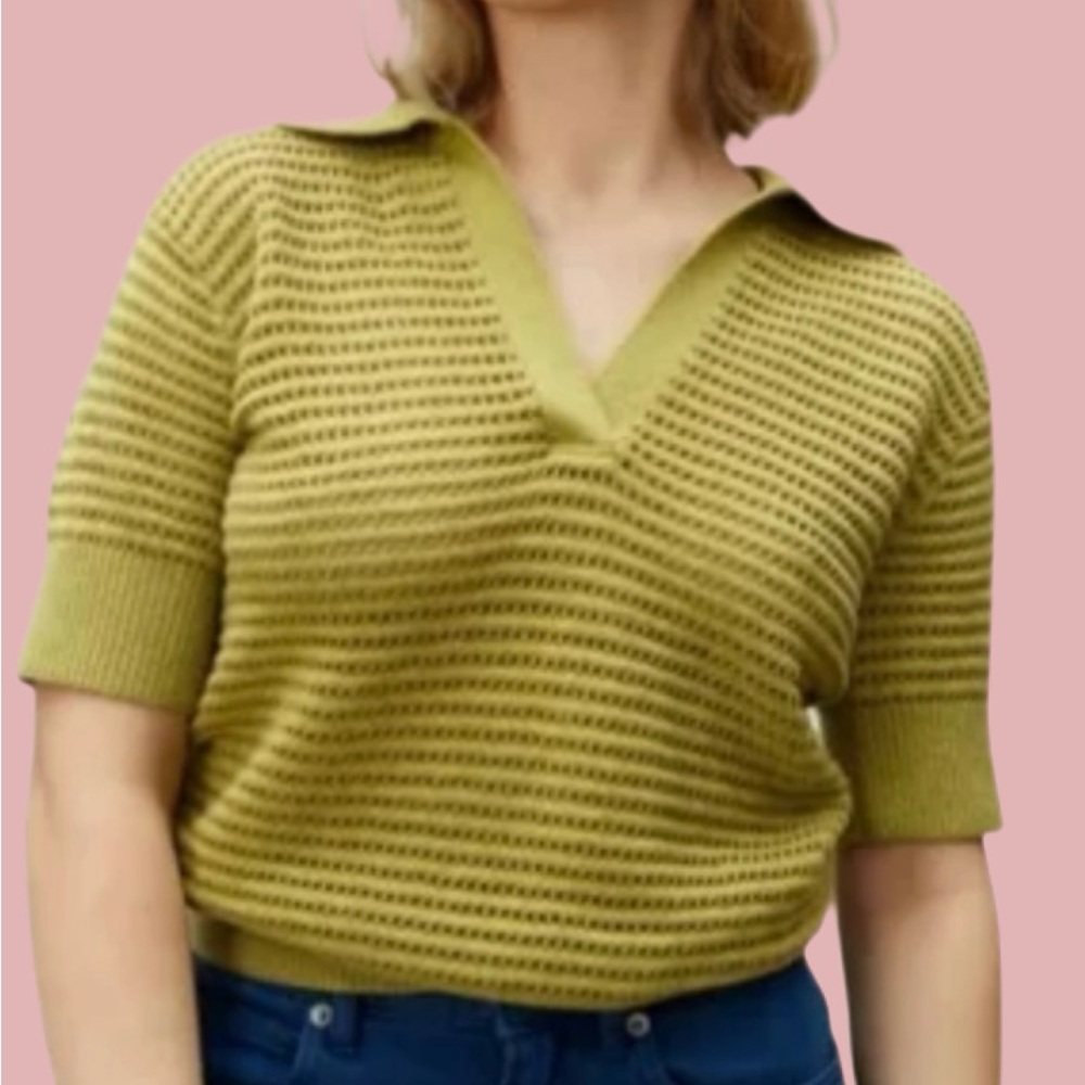 Everlane knit collared top